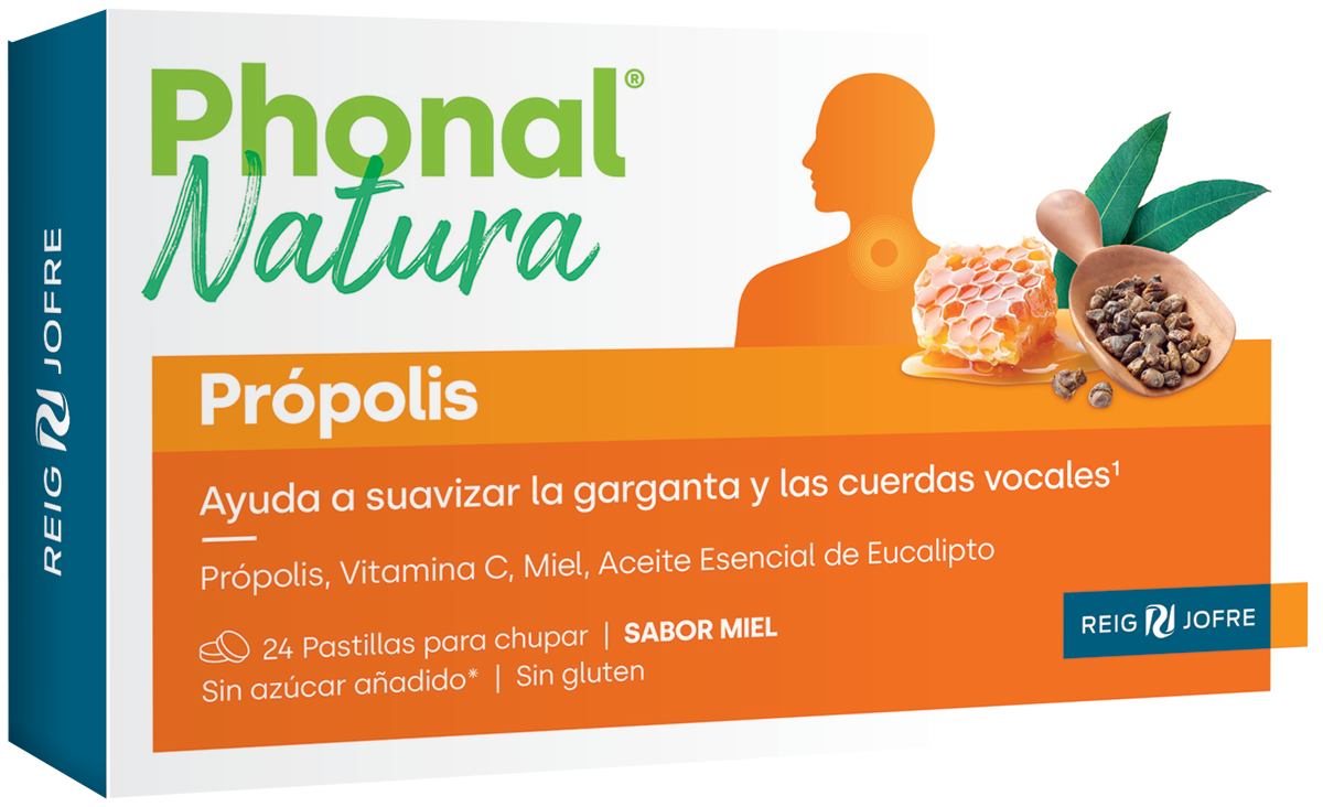 Phonal® Natura Própolis sabor Miel - Pastillas para chupar